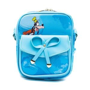 WondaPop Disney Goofy Vegan Leather Crossbody Shoulder Bag Blue New